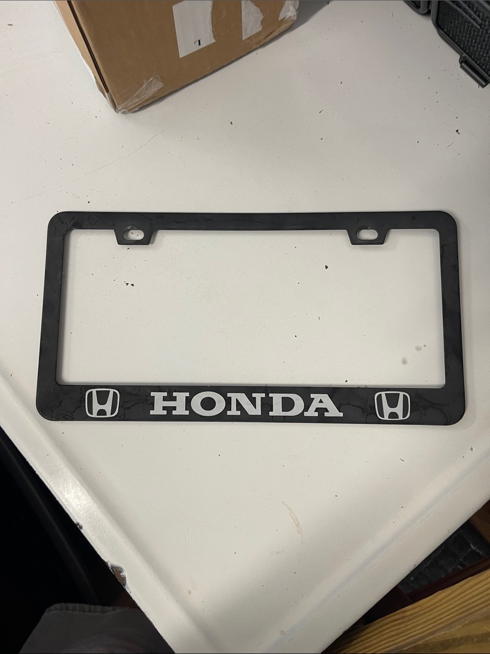 Honda Black License Plate Frame